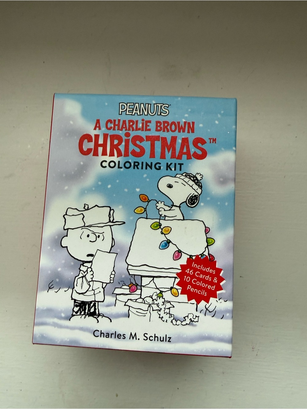 NEW Peanuts Charlie Brown Christmas Coloring Kit